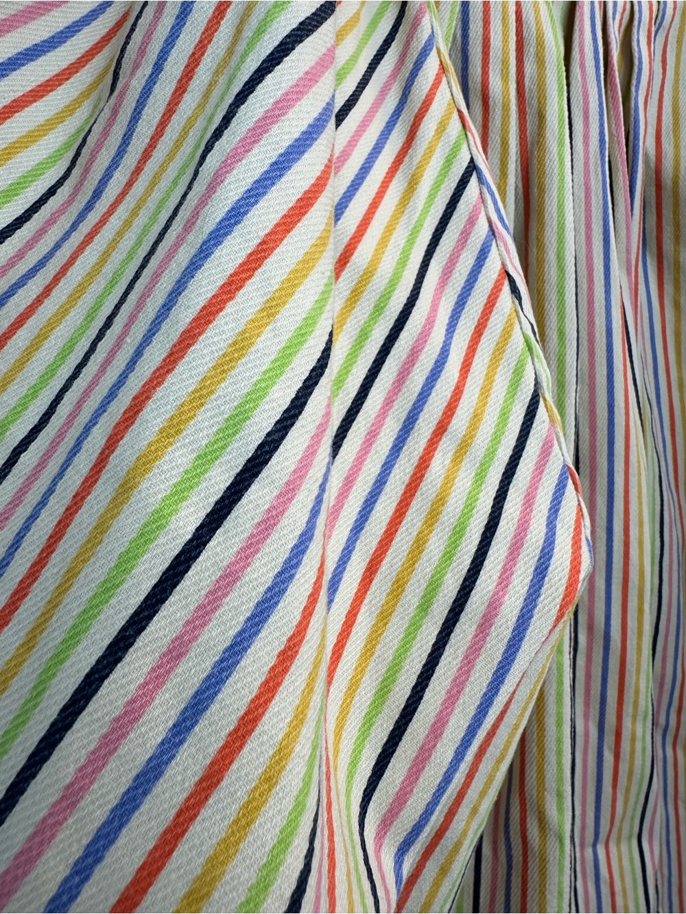 Tuckernuck Pomander Place Rainbow Striped Flutter-Sleeve Top - Picture 7 of 7
